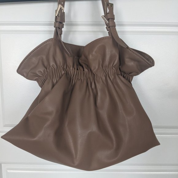 Zara Tan Bucket Shoulder Bag - Picture 2 of 6
